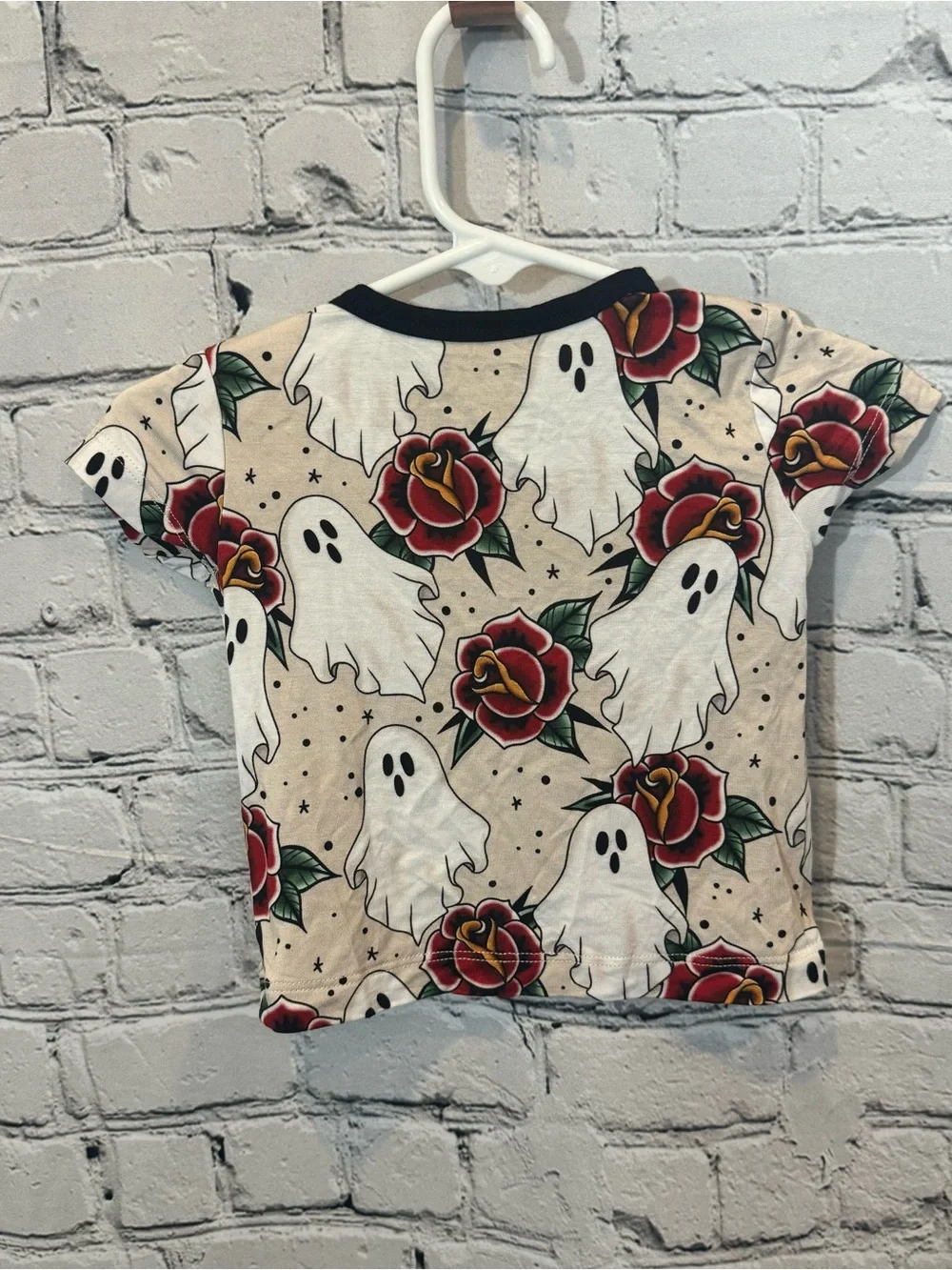 The Twisted Lily Ghost Floral Pattern Bamboo Pocket T-Shirt